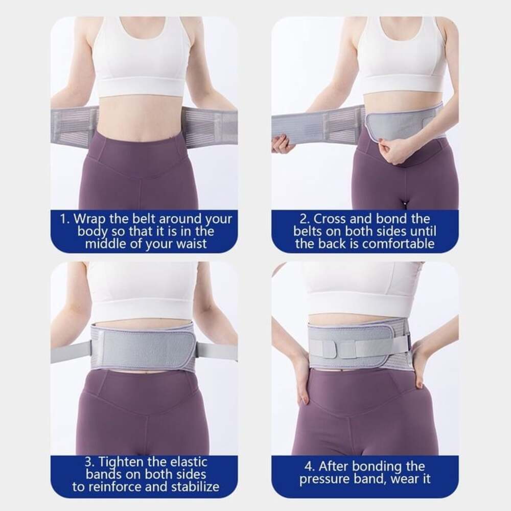 Back Brace for Lower Back Pain Women with Bionic Support System, Adjustable Knit - Picture 5 of 5